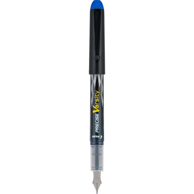 PILOT Precise Varsity Pre-Filled Fountain Pens, Medium Point Stainless Steel Nib, Blue Ink, 12-Pack (90011) - Image 4